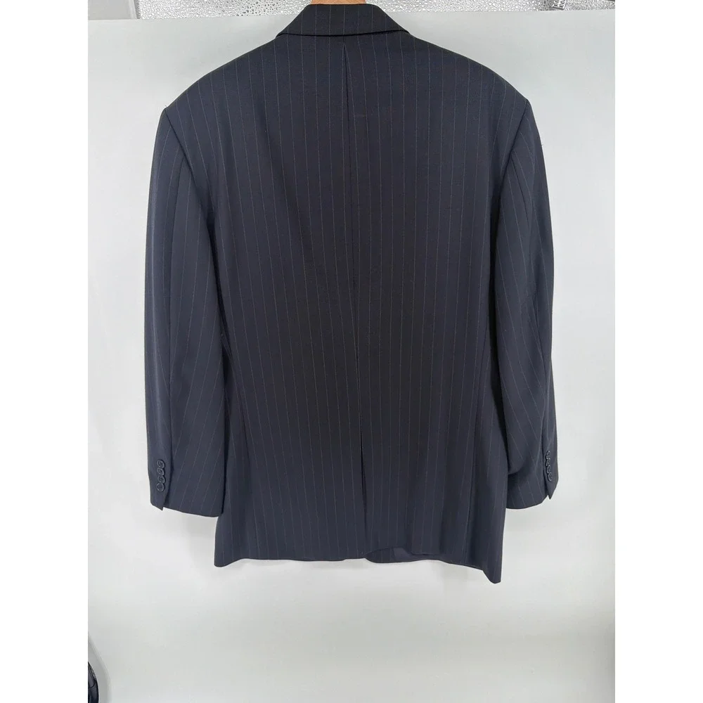 346 Brooks Brothers Gray Pinstripe Blazer Stretch Sports Coat 41L Wool Blend 793